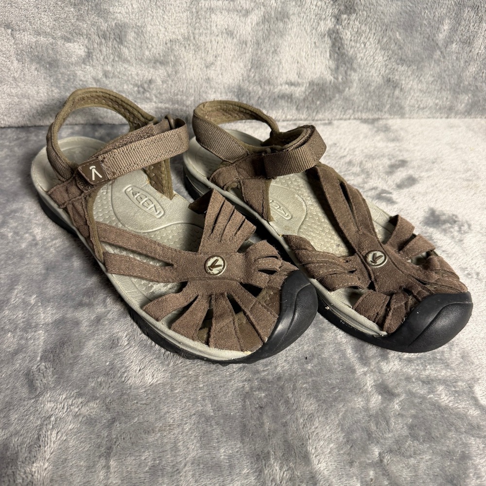 Keen Rose Sandals Womens 8 Brown Taupe Hiking Water Shoes Strappy Comfort